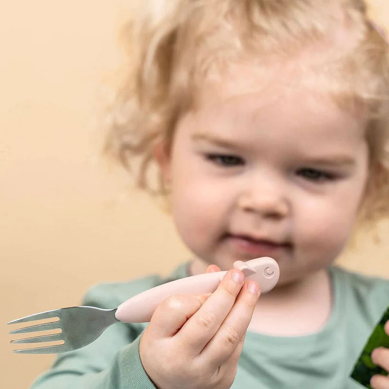 Set de Comida Peekaboo Deer Friends Rosa Viejo