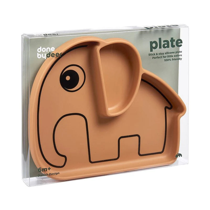 Plato de Silicona Antideslizante Elphee Mostaza