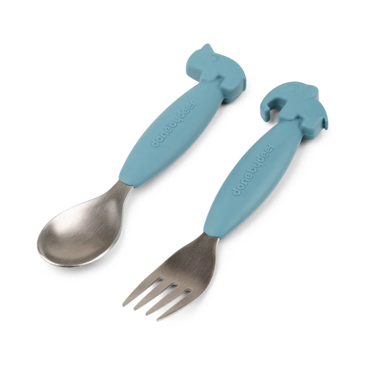 Set de Cuchara y Tenedor Deer Friends - Azul