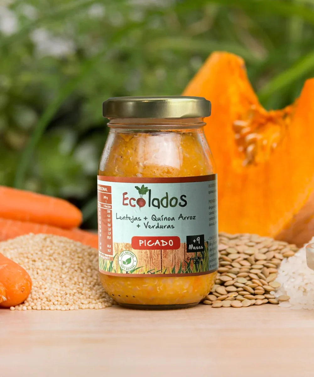 Picado de Lentejas, Quínoa, Arroz y Verduras