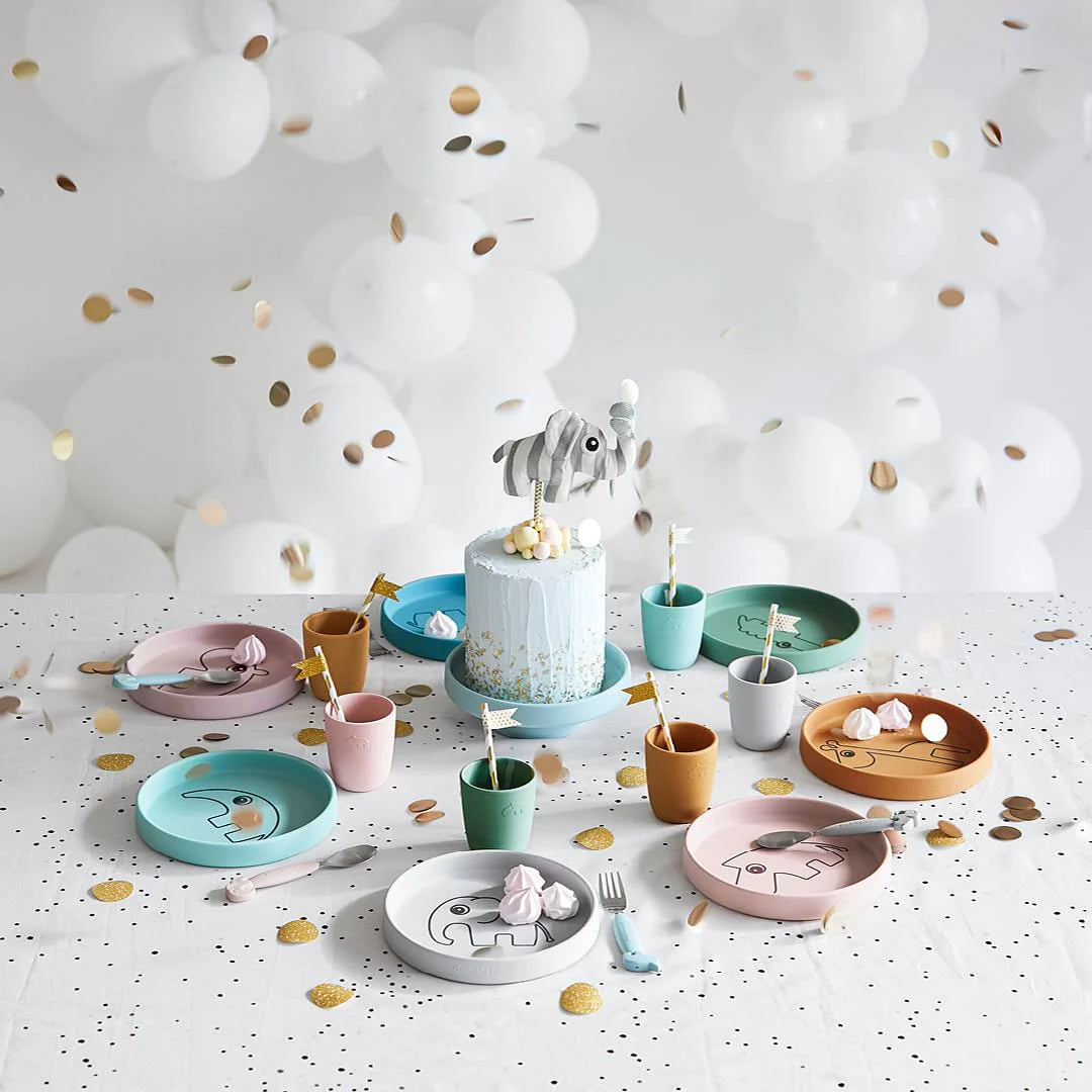 Plato de Silicona Zebee rosa