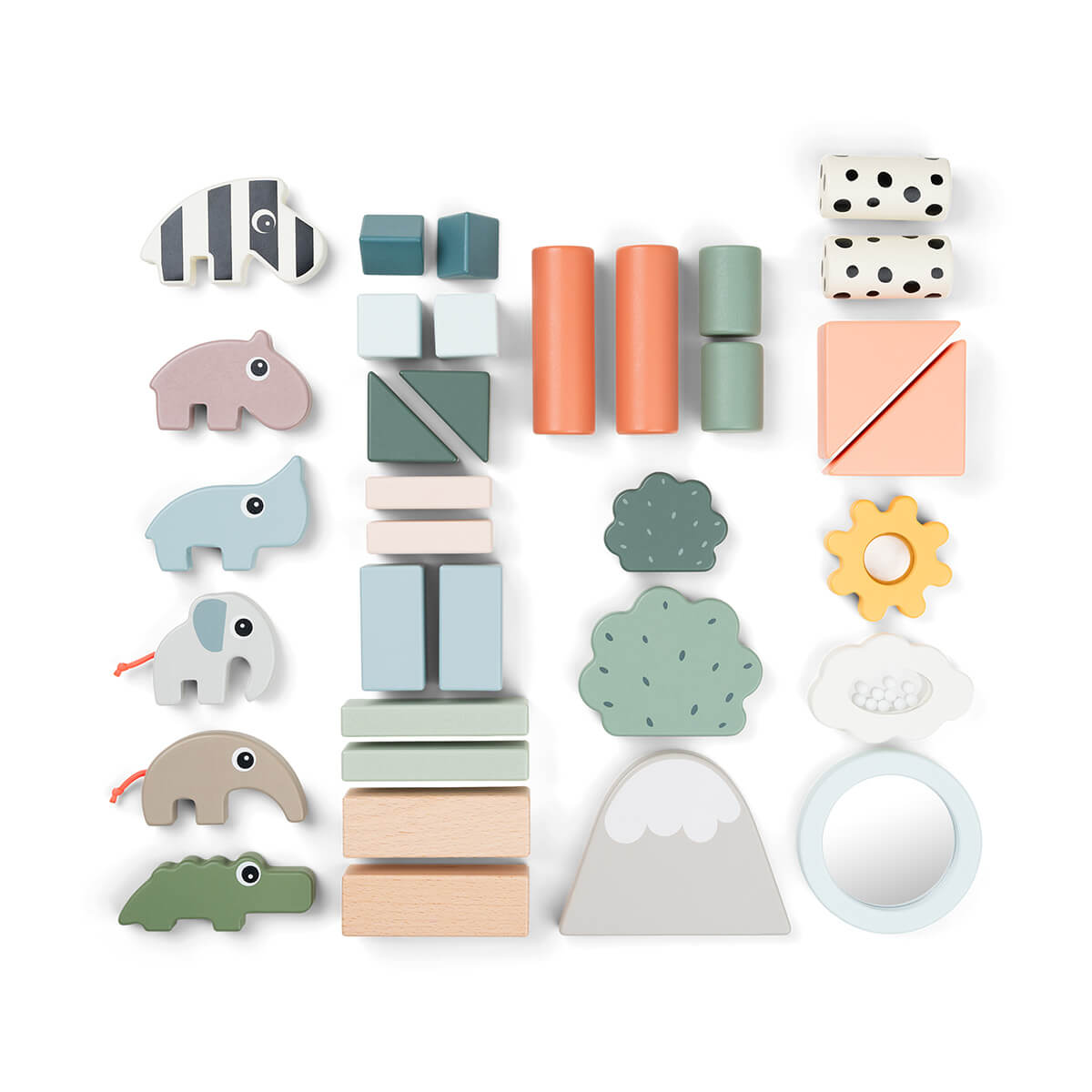 Bloques construcción 34 piezas DEER FRIENDS Done by Deer colour mix